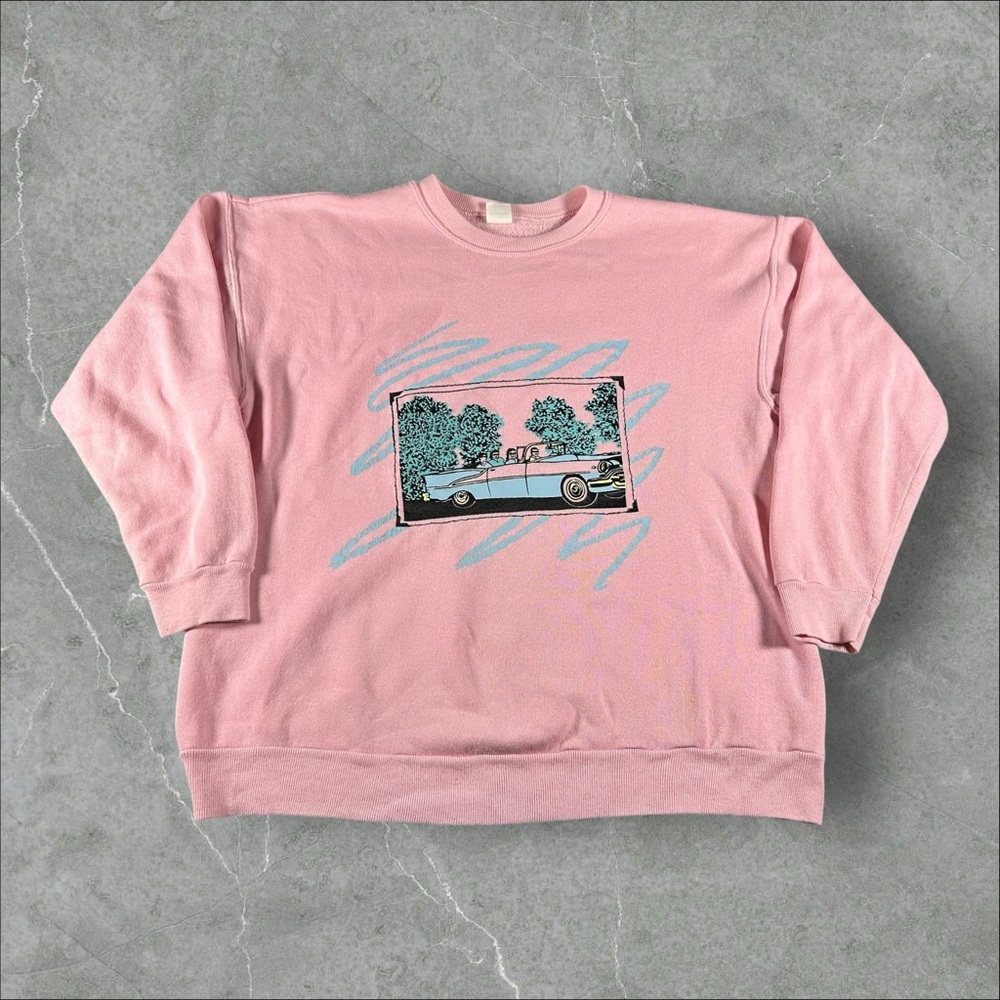 Pink Graphic Men's Sweater‎